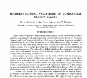 Microstructural Variations in Commercial Carbon Blacks