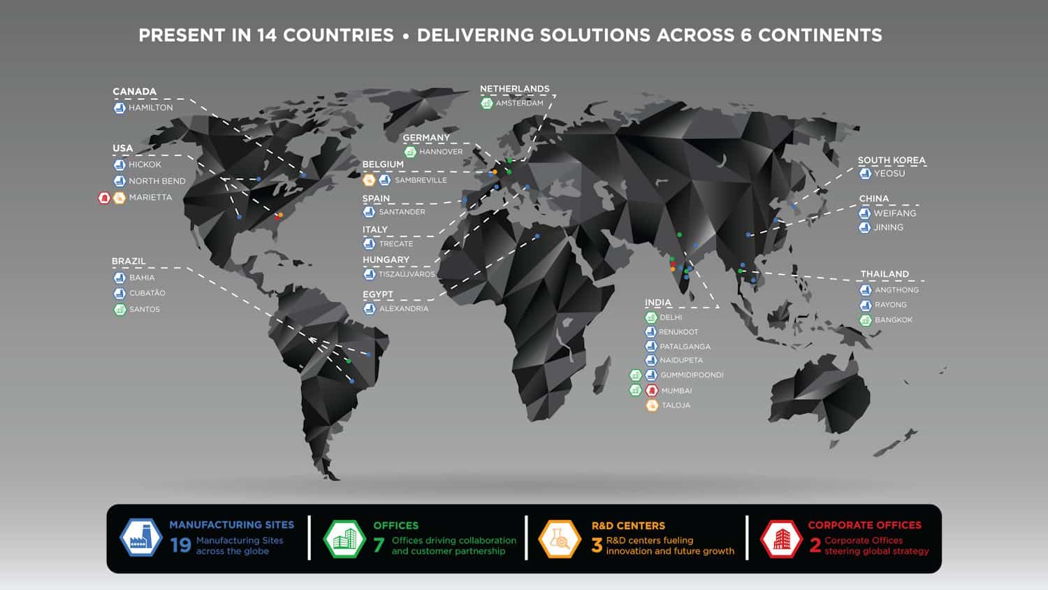 Birla Carbon Global Map