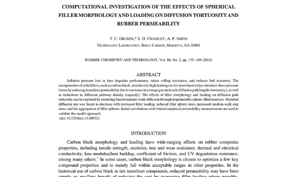 Computational Investigation of the Effects of Spherical Filler Morphology and Loading on Diffusion Tortuosity and Rubber Permeability
