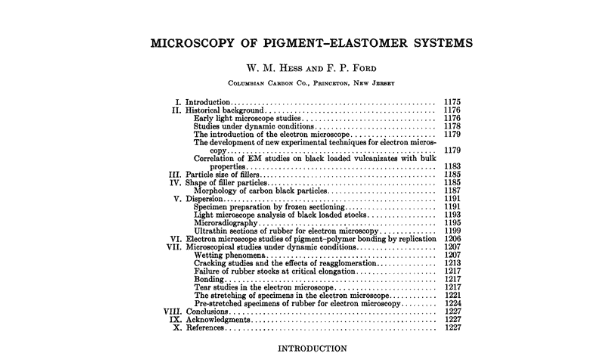 Microscopy of Pigment-Elastomer Systems