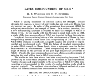 Composición de látex de GR-S