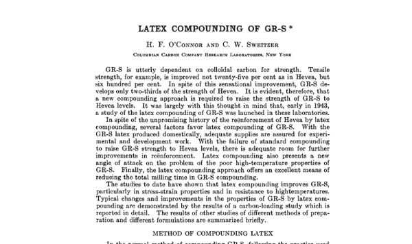 Composición de látex de GR-S